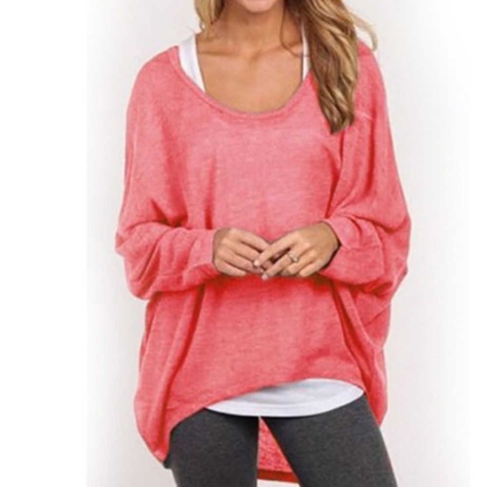 Jade & Juliet dolman sleeve high low tops L